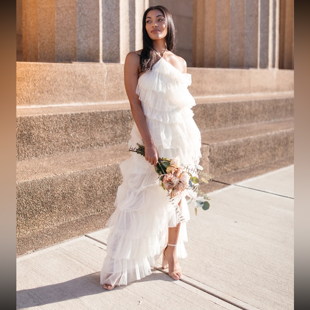 The Post Tiered Ruffle Dress